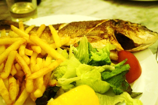 Grilled fish 